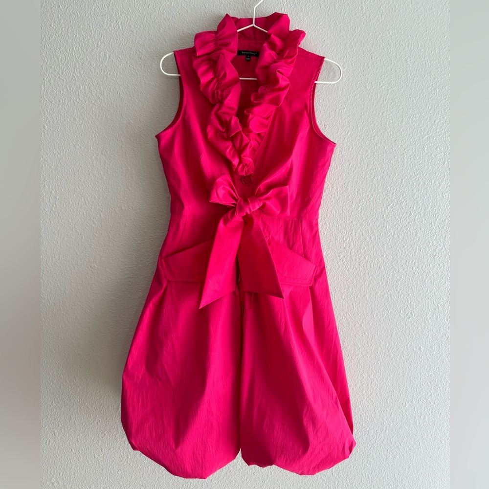 Samuel Dong Fuchsia Pink Bubble Dress